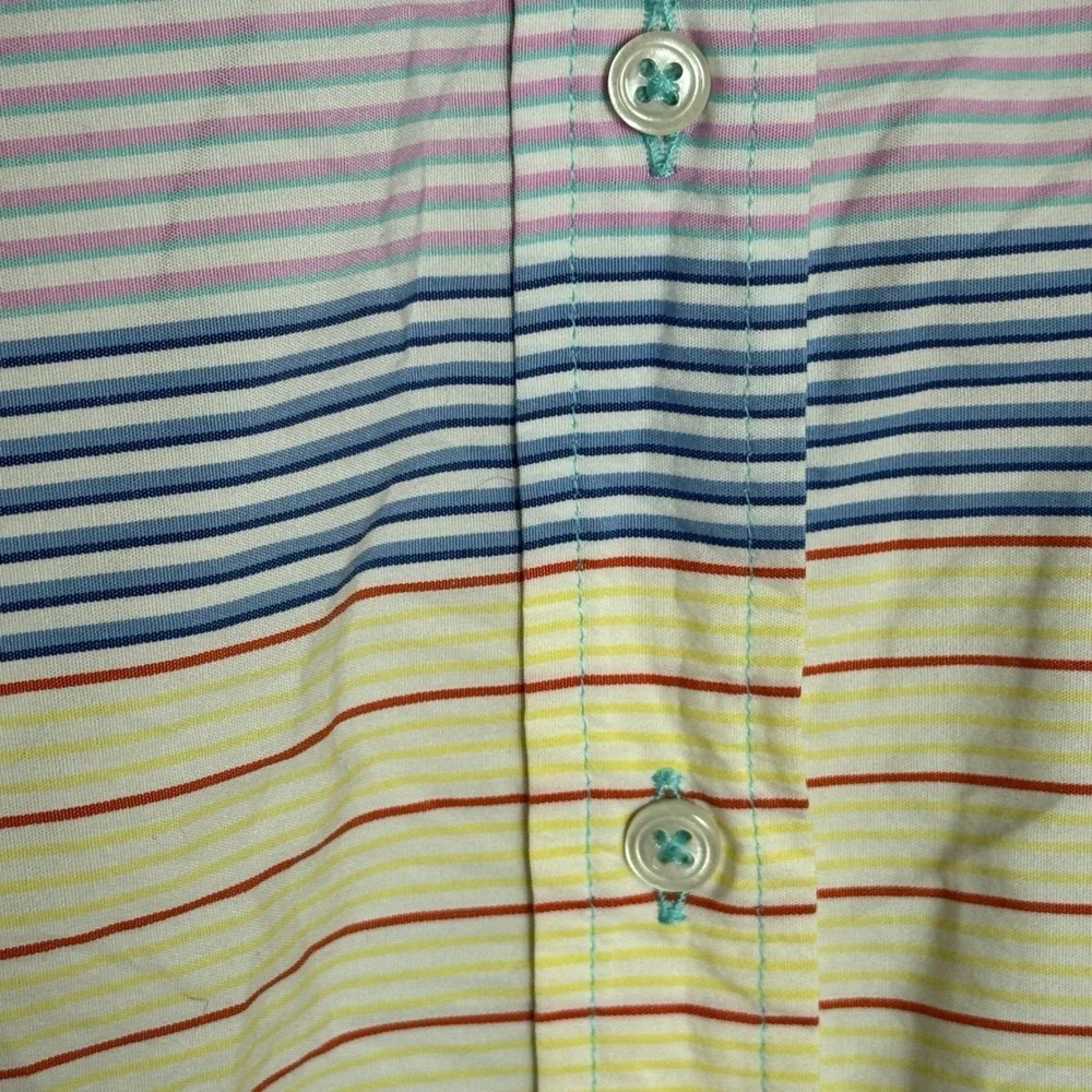 Thomas Pink Pink Striped Button Down Shirt‎ Womens Size 14 100% Cotton
